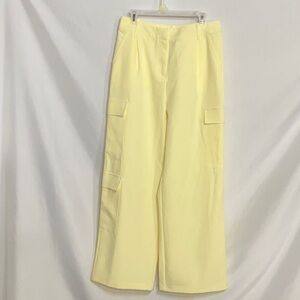Gianni Bini Lemon Wide Cargo Leg Pants NWT